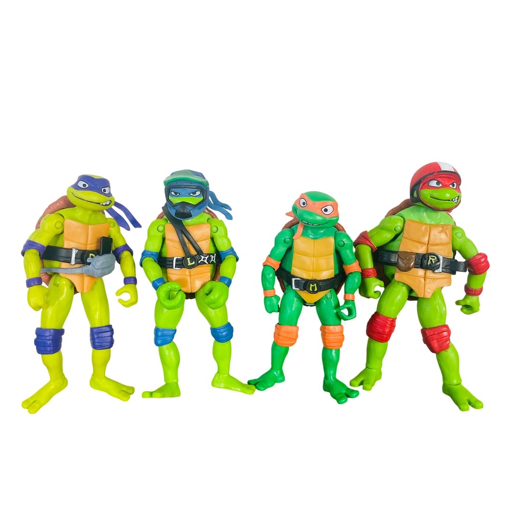 TMNT Mutant Mayhem Figure Lot‎ 4 Leonardo Donatello Michelangelo Raphael
